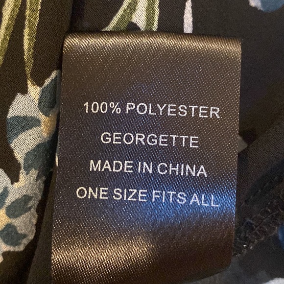 Helena Quinn Floral Print Mid Length Wrap polyester Georgette Robe - Picture 6 of 6